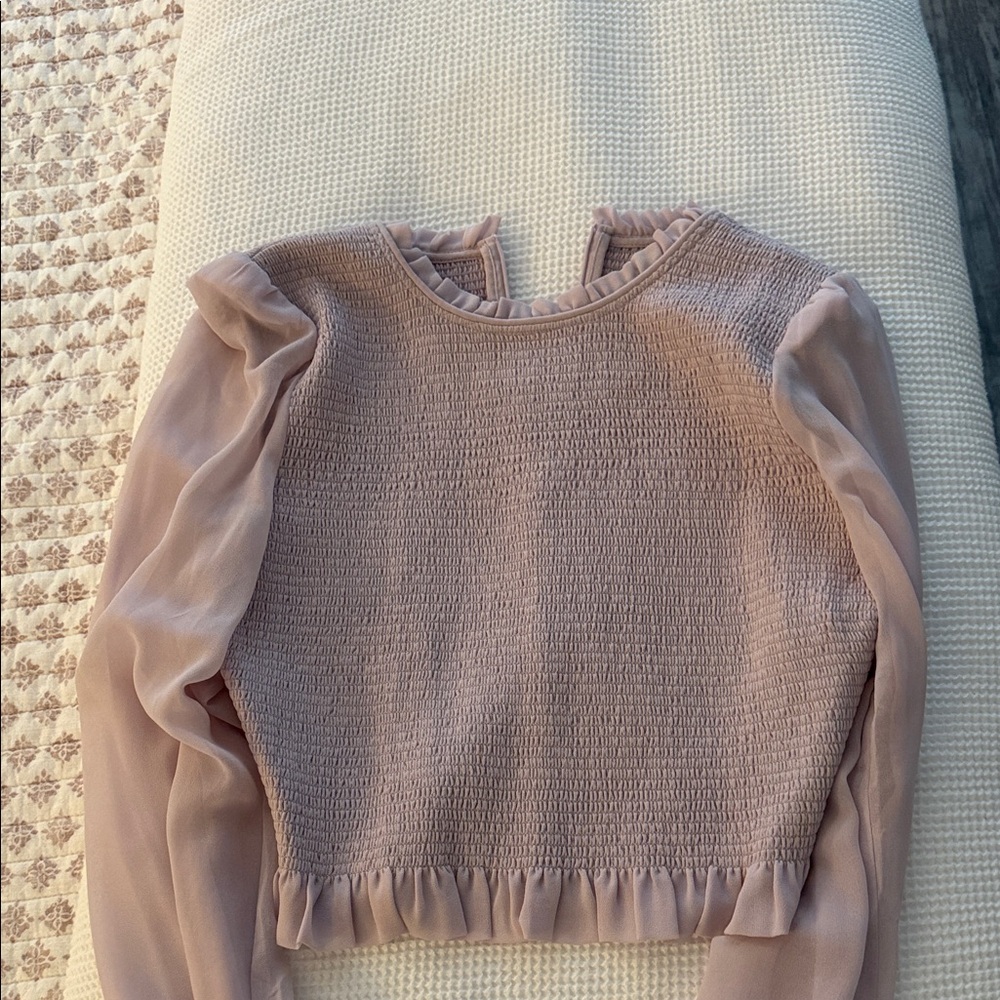 Wilfred Lavender Ruffled Top